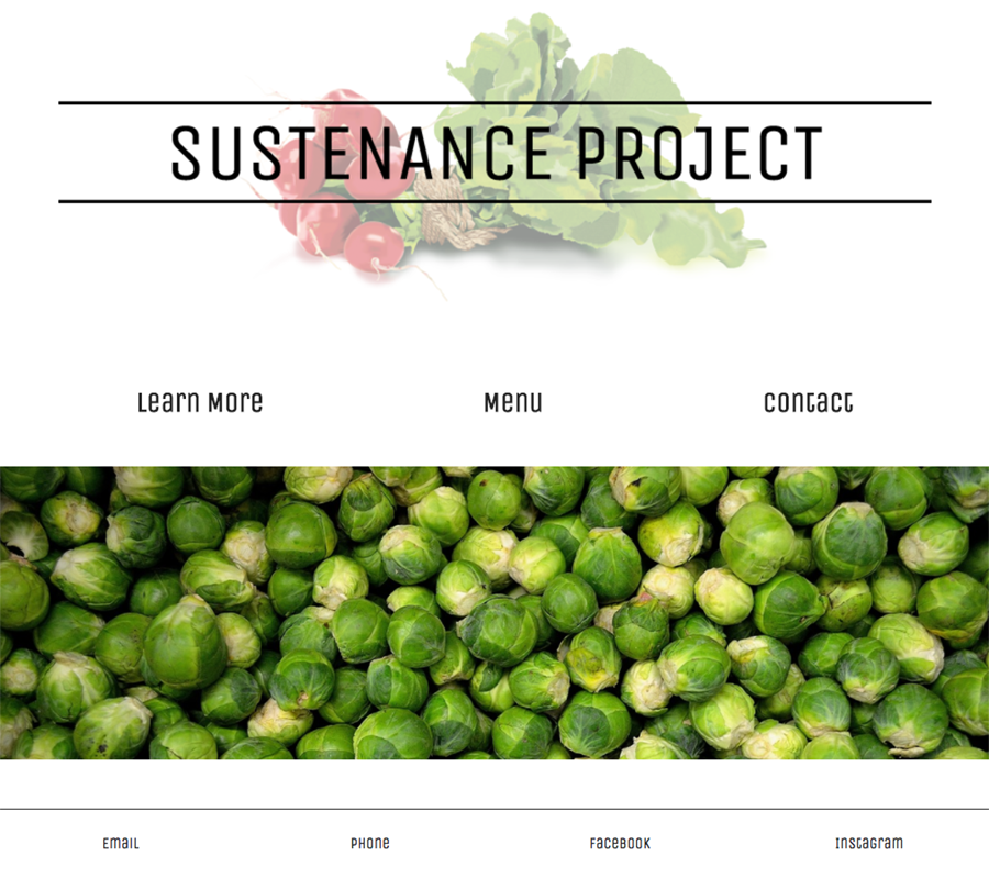 Sustenance Project Home Page